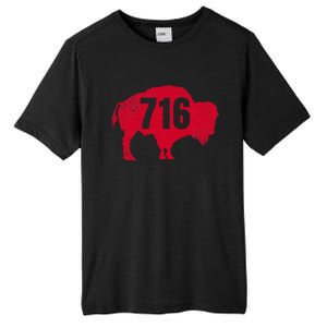 716 Area Code Buffalo Tall Fusion ChromaSoft Performance T-Shirt