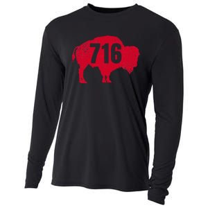 716 Area Code Buffalo Cooling Performance Long Sleeve Crew