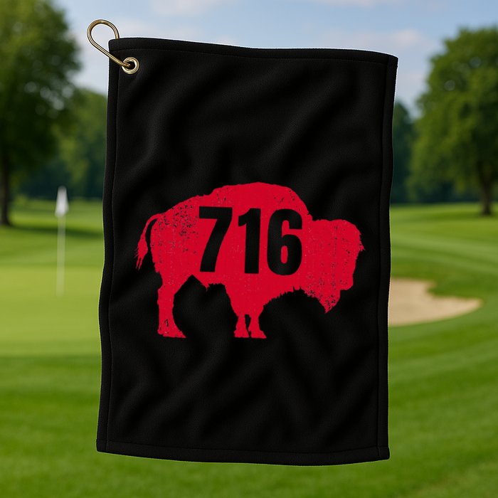 716 Area Code Buffalo Golf Towel