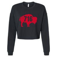 716 Area Code Buffalo Cropped Pullover Crew