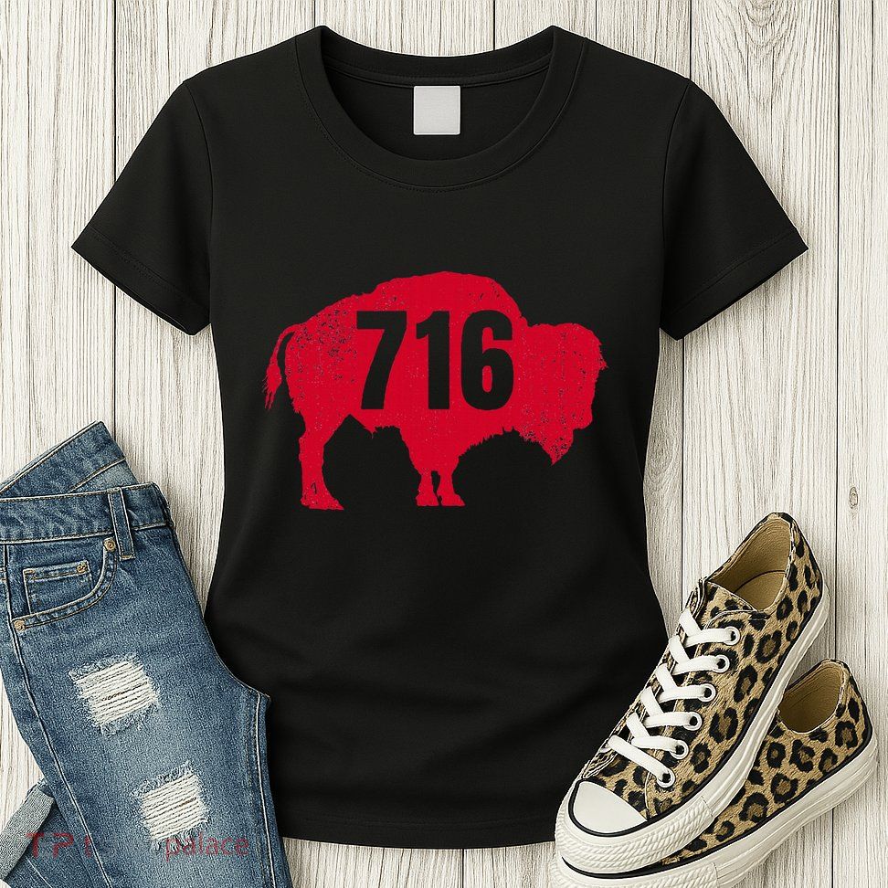 716 Area Code Buffalo Womens T-Shirt