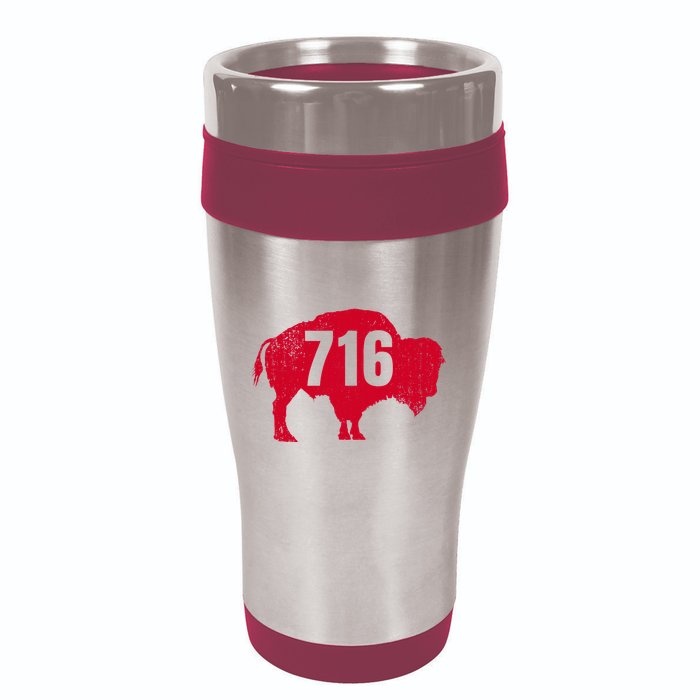 716 Area Code Buffalo 16oz Travel Tumbler