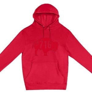 716 Area Code Buffalo Premium Pullover Hoodie