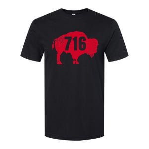 716 Area Code Buffalo Softstyle CVC T-Shirt