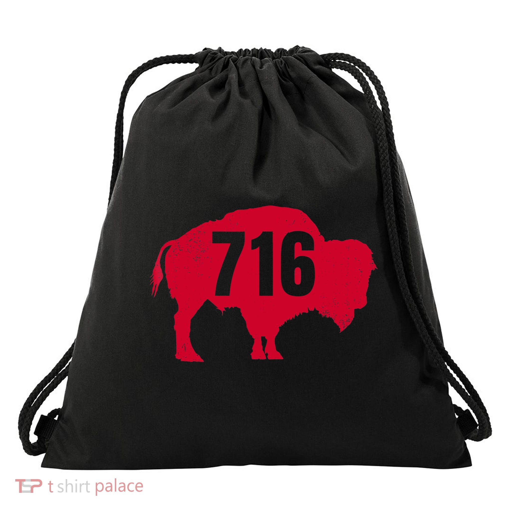 716 Area Code Buffalo New York Bflo Wny Meaningful Gift Drawstring Bag