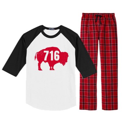 716 Area Code Buffalo New York Bflo Wny Meaningful Gift Raglan Sleeve Pajama Set