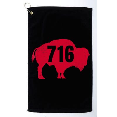 716 Area Code Buffalo New York Bflo Wny Meaningful Gift Platinum Collection Golf Towel