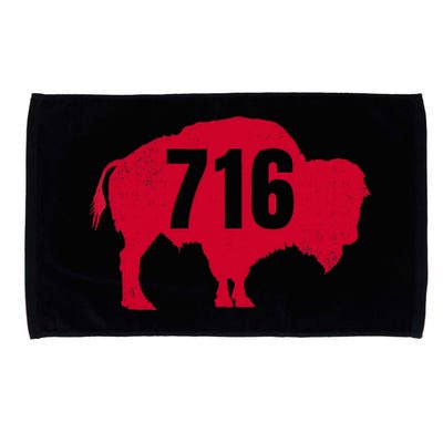 716 Area Code Buffalo New York Bflo Wny Meaningful Gift Microfiber Hand Towel