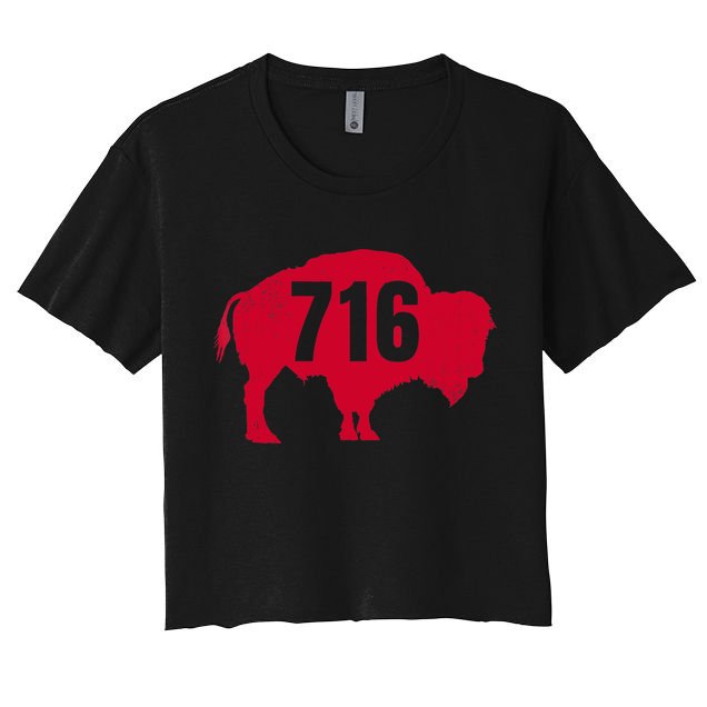 716 Area Code Buffalo New York Bflo Wny Meaningful Gift Crop Top