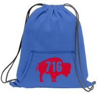 716 Area Code Buffalo New York Bflo Wny Meaningful Gift Sweatshirt Cinch Pack Bag