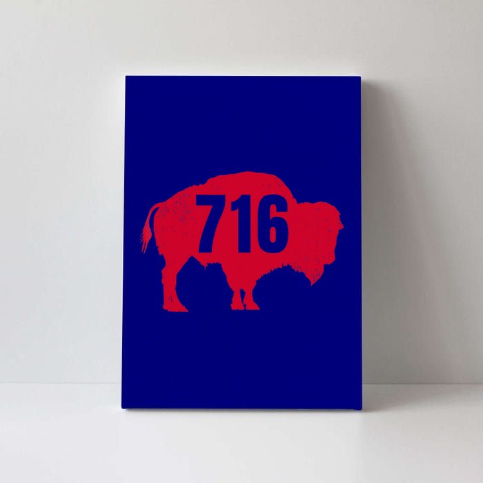 716 Area Code Buffalo New York Bflo Wny Meaningful Gift Canvas