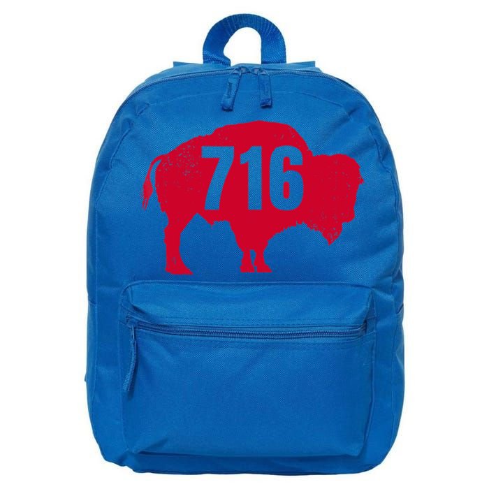 716 Area Code Buffalo New York Bflo Wny Meaningful Gift 16 in Basic Backpack