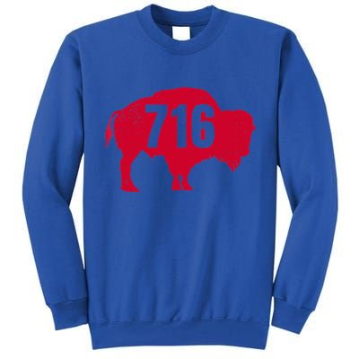 716 Area Code Buffalo New York Bflo Wny Meaningful Gift Tall Sweatshirt