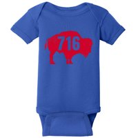 716 Area Code Buffalo New York Bflo Wny Meaningful Gift Baby Bodysuit