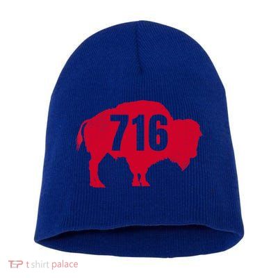 716 Area Code Buffalo New York Bflo Wny Meaningful Gift Short Acrylic Beanie