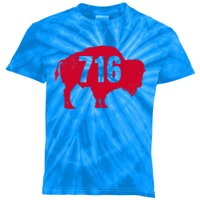 716 Area Code Buffalo New York Bflo Wny Meaningful Gift Kids Tie-Dye T-Shirt