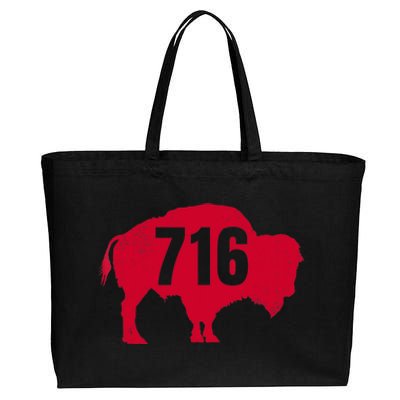 716 Area Code Buffalo New York Bflo Wny Meaningful Gift Cotton Canvas Jumbo Tote