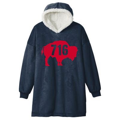 716 Area Code Buffalo New York Bflo Wny Meaningful Gift Hooded Wearable Blanket