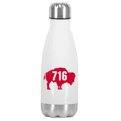 716 Area Code Buffalo New York Bflo Wny Meaningful Gift Stainless Steel Insulated Water Bottle