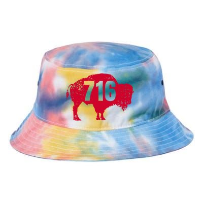 716 Area Code Buffalo New York Bflo Wny Meaningful Tie Dye Newport Bucket Hat