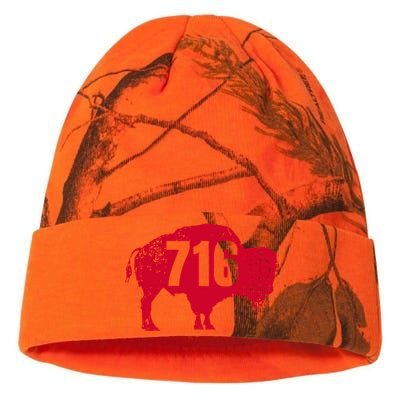 716 Area Code Buffalo New York Bflo Wny Meaningful Kati Licensed 12" Camo Beanie