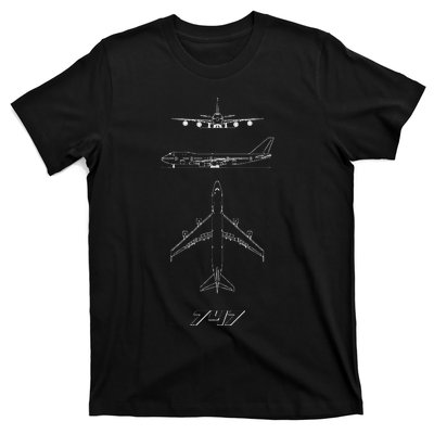 747 Aircraft Drawing T-Shirt