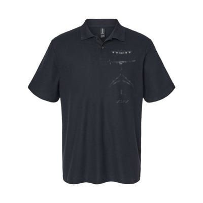 747 Aircraft Drawing Softstyle Adult Sport Polo