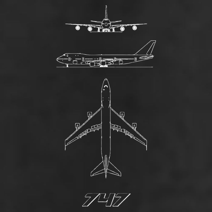 747 Aircraft drawing Cool Comfort Performance Bucket Hat
