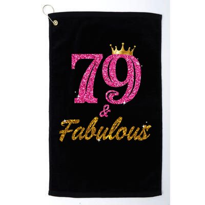 79 And Fabulous 79 Years Old Gifts For Women 79th Birthday Golf Towel