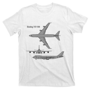 747 Airplane Hand Drawn Graphic Plane T-Shirt