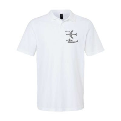 747 Airplane Hand Drawn Graphic Plane Polo