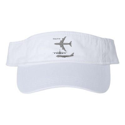 747 Airplane Hand Drawn Graphic Plane Visor
