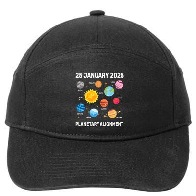 7 Aligned Planets Planetary Alignment In 25 January 2025 7-Panel Snapback Hat