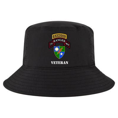 75th Army Ranger Gift Veteran White Gift Cool Comfort Performance Bucket Hat