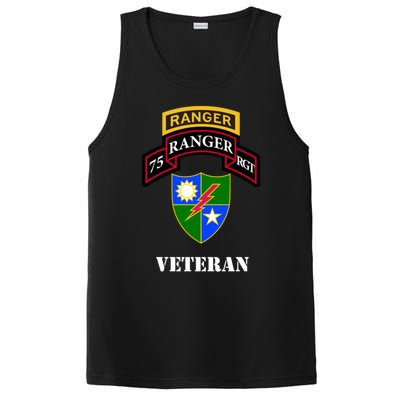 75th Army Ranger Gift Veteran White Gift PosiCharge Competitor Tank