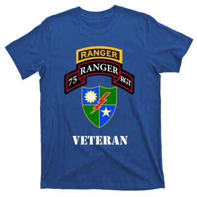 75th Army Ranger Gift Veteran White Gift T-Shirt