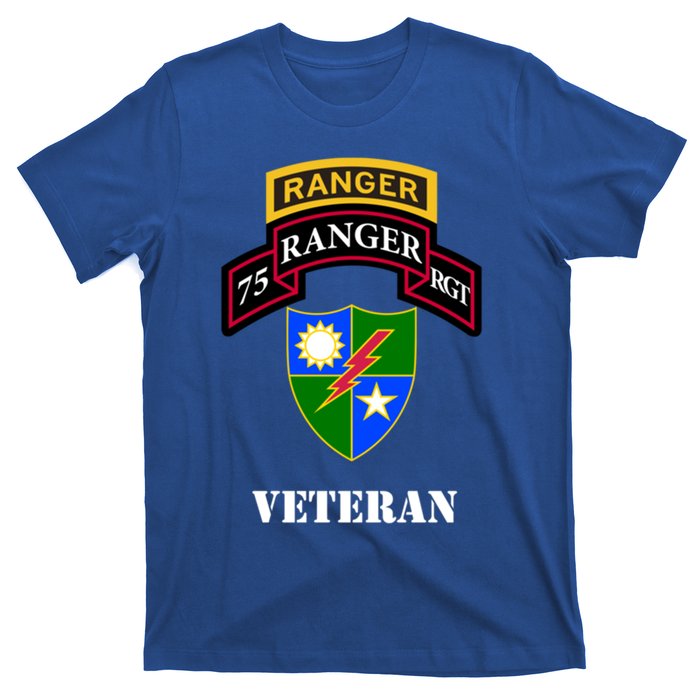 75th Army Ranger Gift Veteran White Gift T-Shirt