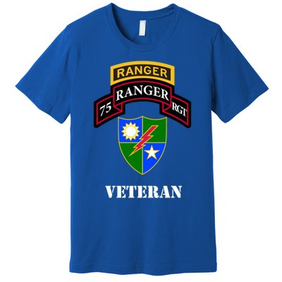 75th Army Ranger Gift Veteran White Gift Premium T-Shirt