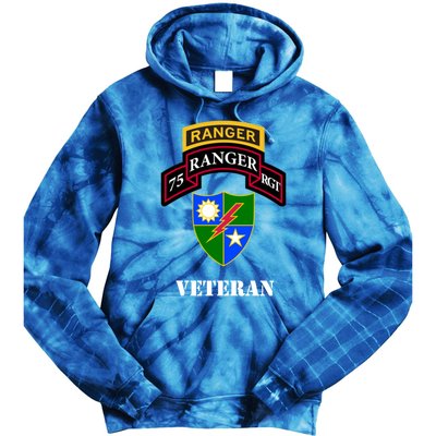 75th Army Ranger Gift Veteran White Gift Tie Dye Hoodie