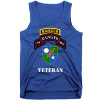 75th Army Ranger Gift Veteran White Gift Tank Top