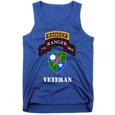 75th Army Ranger Gift Veteran White Gift Tank Top