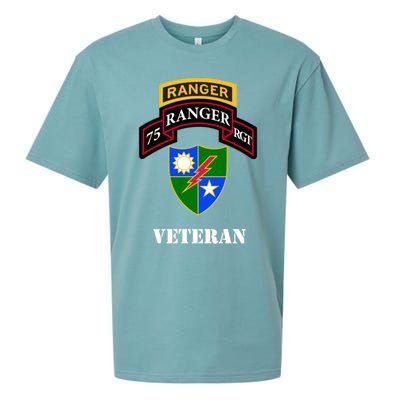 75th Army Ranger Gift Veteran White Gift Sueded Cloud Jersey T-Shirt