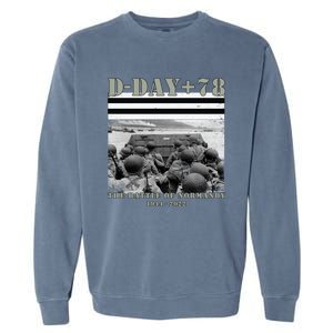 78th Anniversary Ww2 D Day Allied Landing France Gift Garment-Dyed Sweatshirt