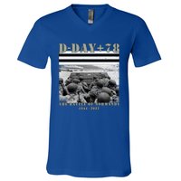 78th Anniversary Ww2 D Day Allied Landing France Gift V-Neck T-Shirt