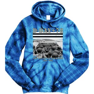 78th Anniversary Ww2 D Day Allied Landing France Gift Tie Dye Hoodie