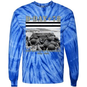 78th Anniversary Ww2 D Day Allied Landing France Gift Tie-Dye Long Sleeve Shirt