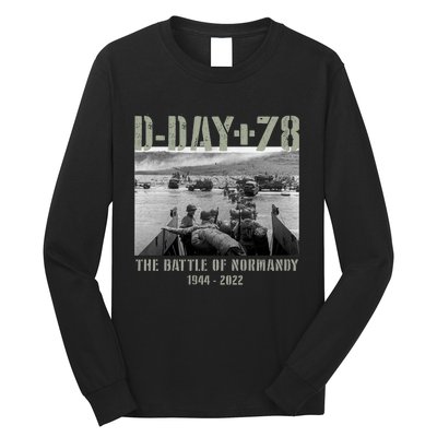 78th Anniversary Ww2 D Day Allied Landing France Gift Long Sleeve Shirt