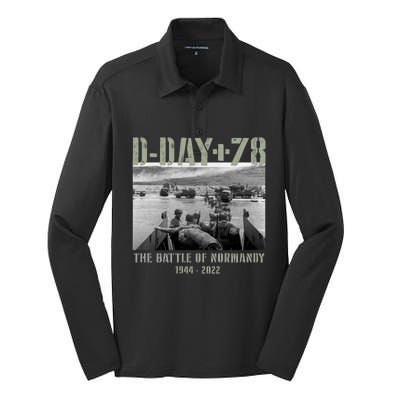 78th Anniversary Ww2 D Day Allied Landing France Gift Silk Touch Performance Long Sleeve Polo