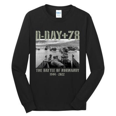 78th Anniversary Ww2 D Day Allied Landing France Gift Tall Long Sleeve T-Shirt