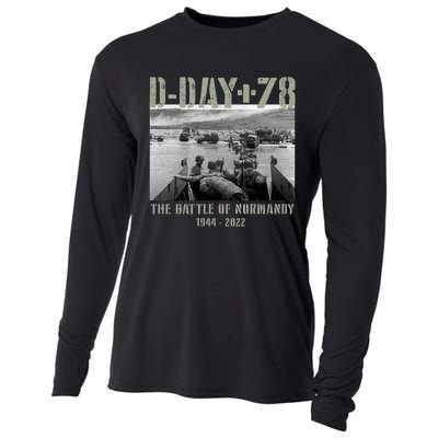 78th Anniversary Ww2 D Day Allied Landing France Gift Cooling Performance Long Sleeve Crew